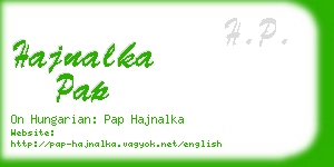 hajnalka pap business card